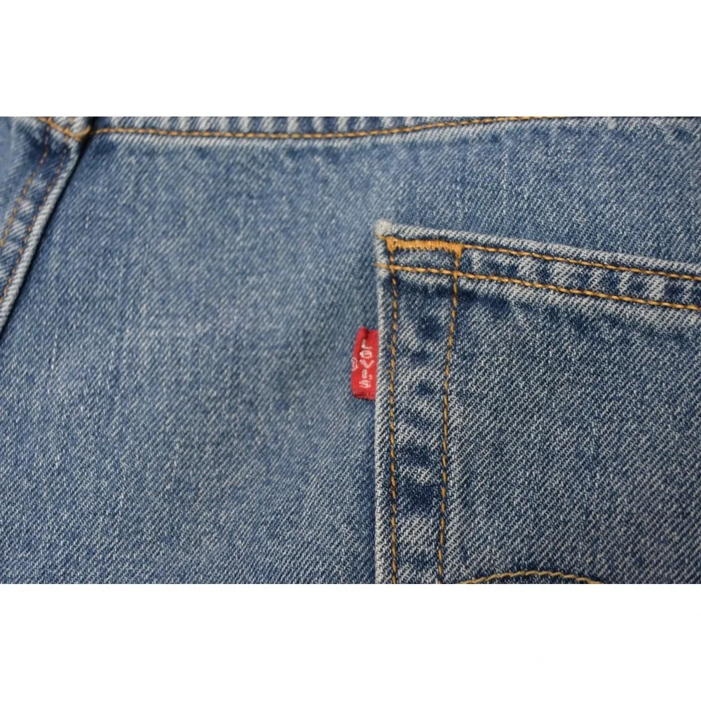 Levis 550 Relaxed Fit Jeans Mens 48x29 Blue Medium Wash Straight Leg Excellent